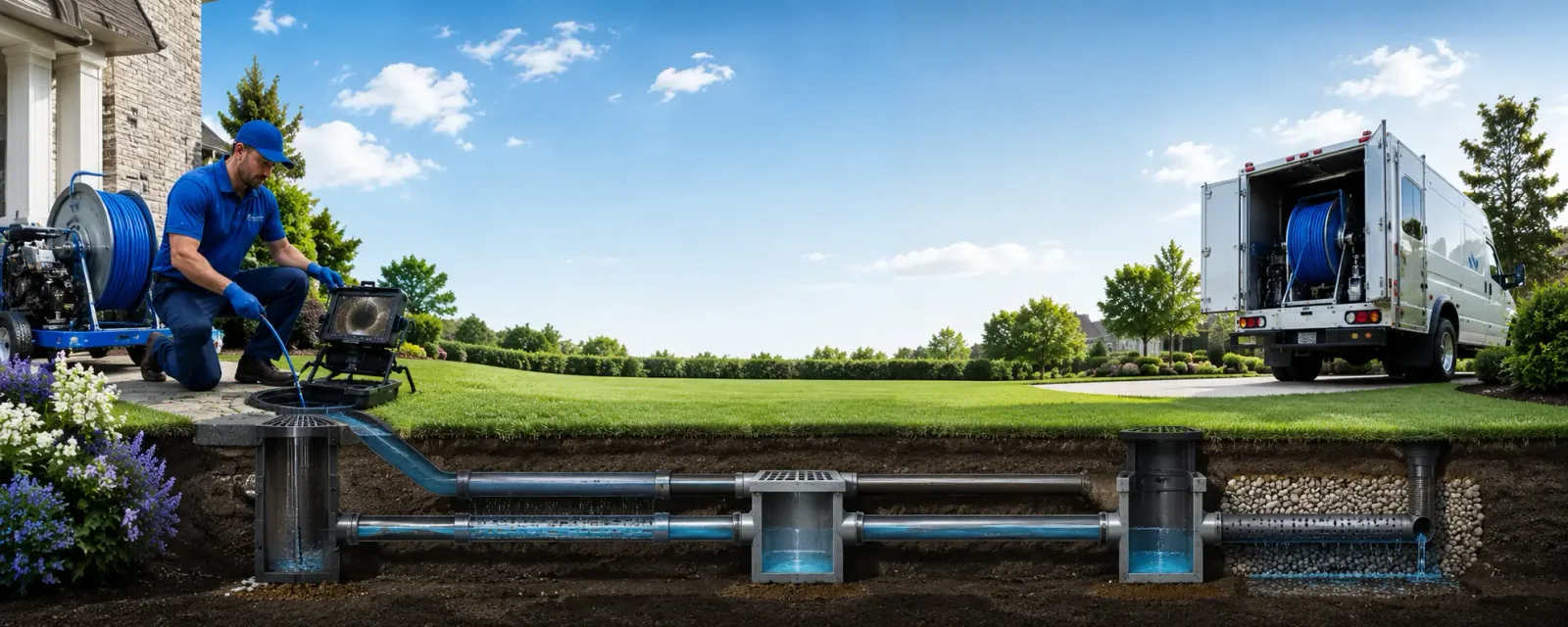 Outdoor drain cleaning information for Livingston, NJ